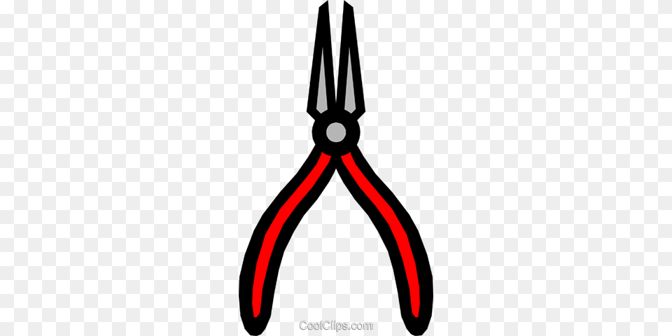 Needle Nose Pliers Royalty Vector Clip Art Illustration, Device, Tool Free Transparent Png