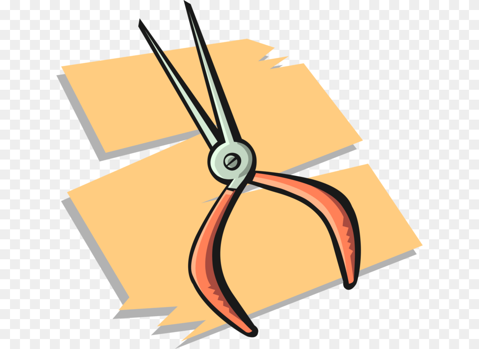Needle Nose Pliers Royalty Vector Clip Art Illustration Vector Graphics, Device, Tool Free Transparent Png