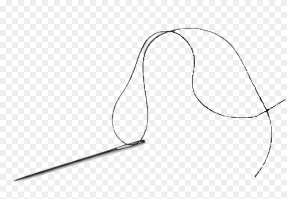 Needle W Thread Sketch, Accessories, Bag, Handbag, Strap Free Png Download