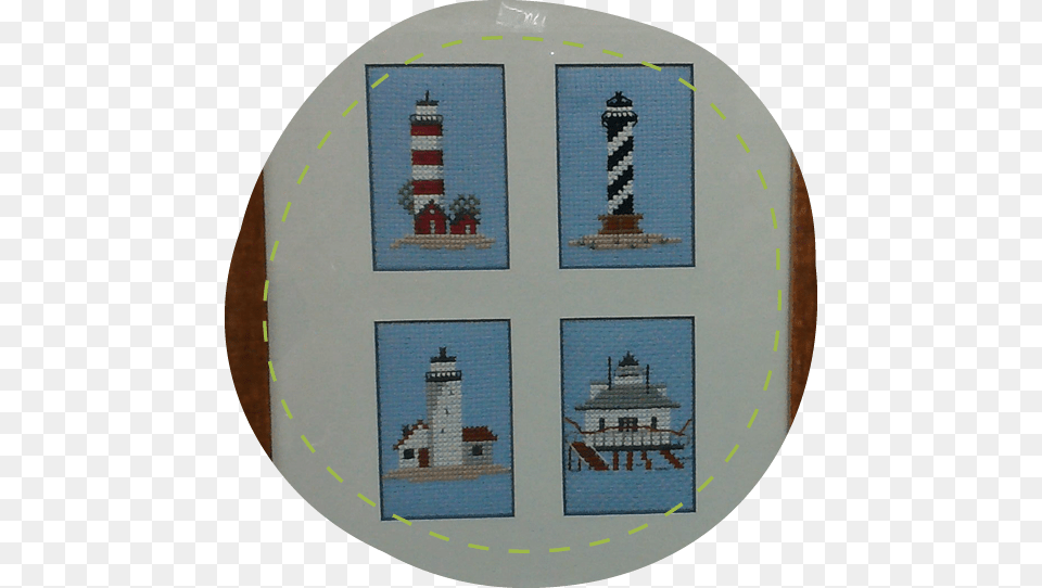 Needlepoint Lighthouse, Pattern, Embroidery, Stitch Free Png