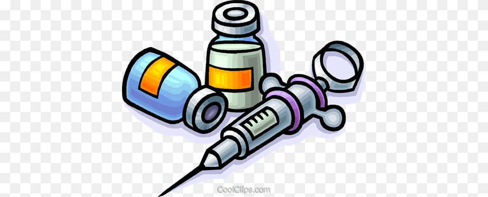 Needles With Medicine Royalty Vector Clip Art Illustration, Injection, Gas Pump, Machine, Pump Png Image