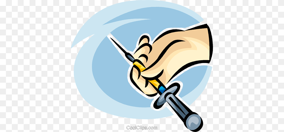 Needlesyringe Royalty Vector Clip Art Illustration, Device, Sword, Weapon Free Transparent Png