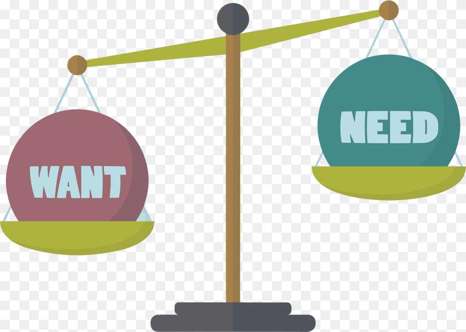 Needs And Wants Illustrations, Scale Free Transparent Png