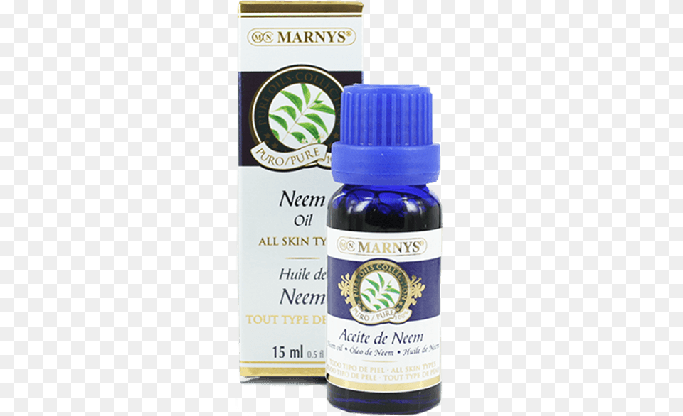 Neem Oil Aceite De Neem De Marnys 15 Ml, Bottle, Ink Bottle Free Png Download