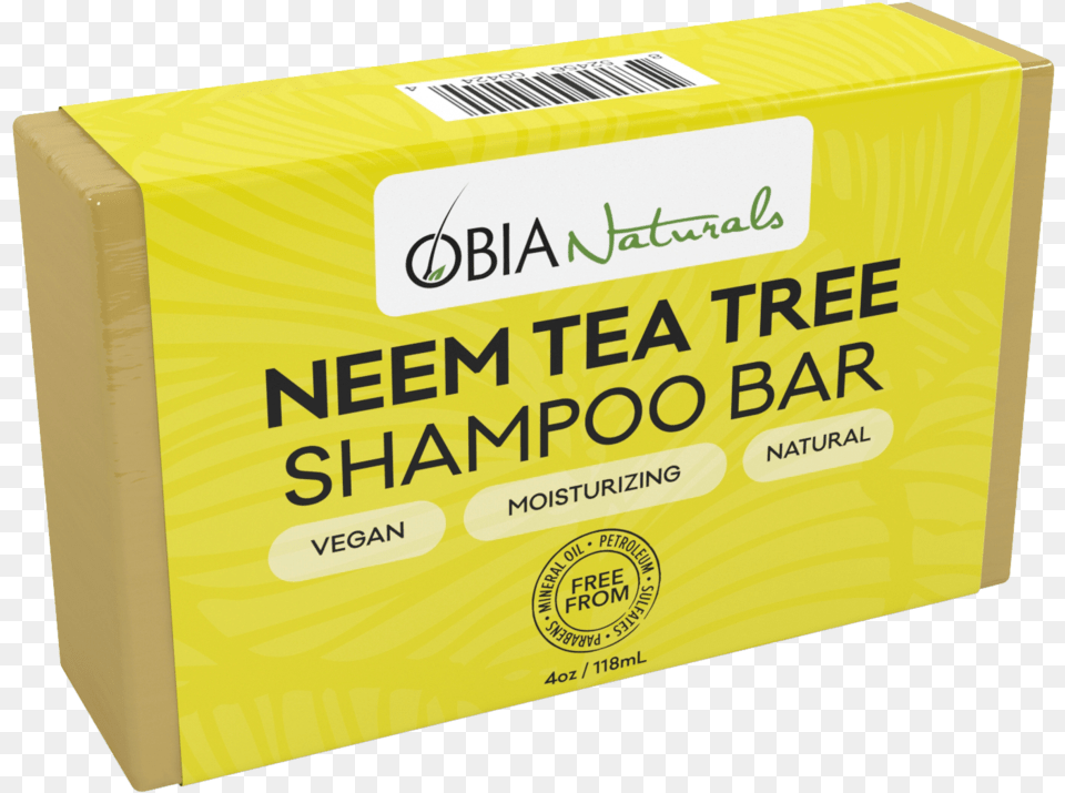 Neem Tea Tree Shampoo Bar Obia Naturals Shampoo Bar, Butter, Food, Box Free Png