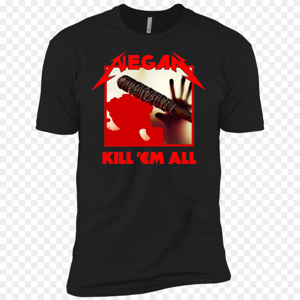 Negan, Clothing, T-shirt, Sword, Weapon Png