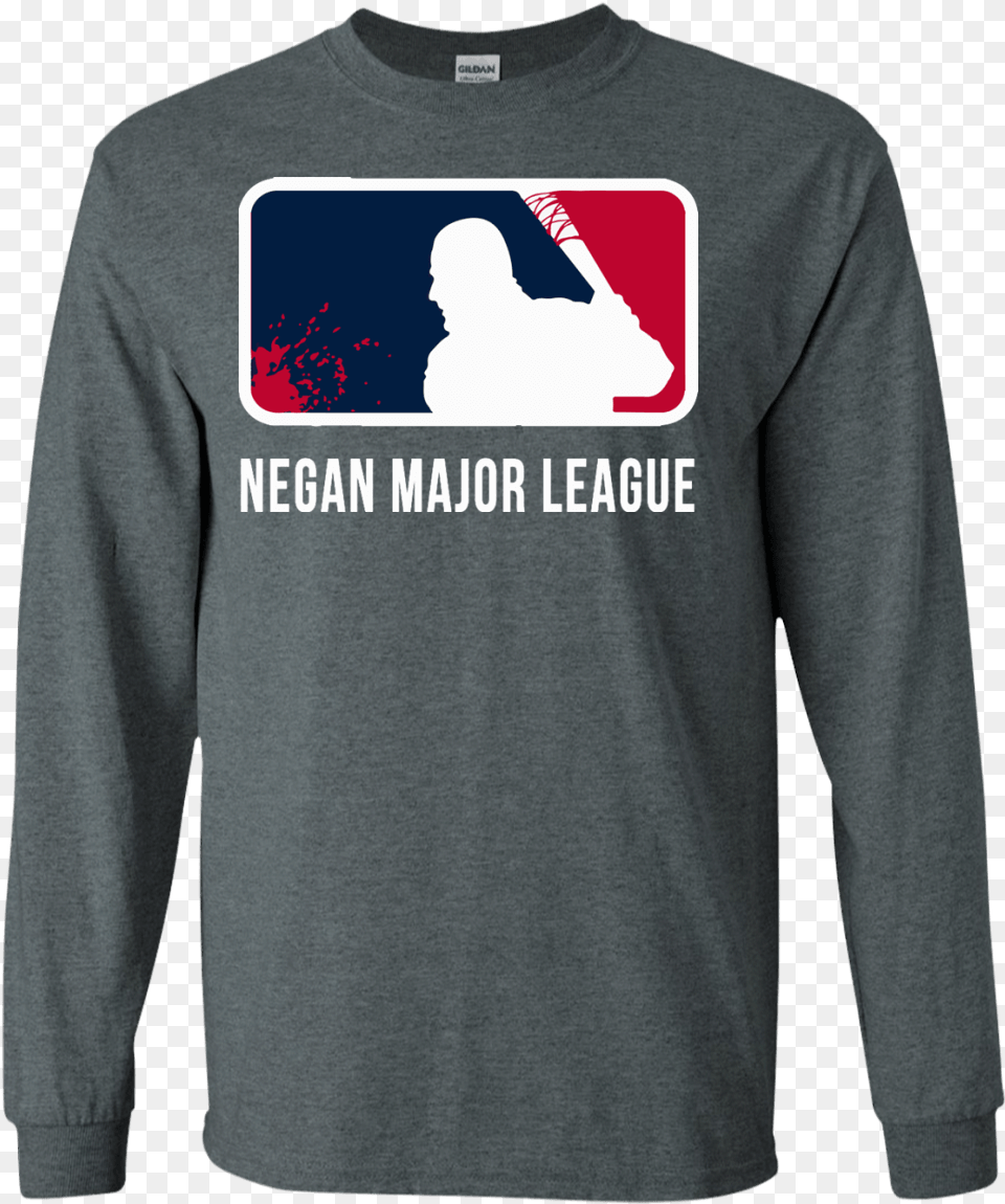 Negan Major League Shirt, T-shirt, Sleeve, Clothing, Long Sleeve Png Image