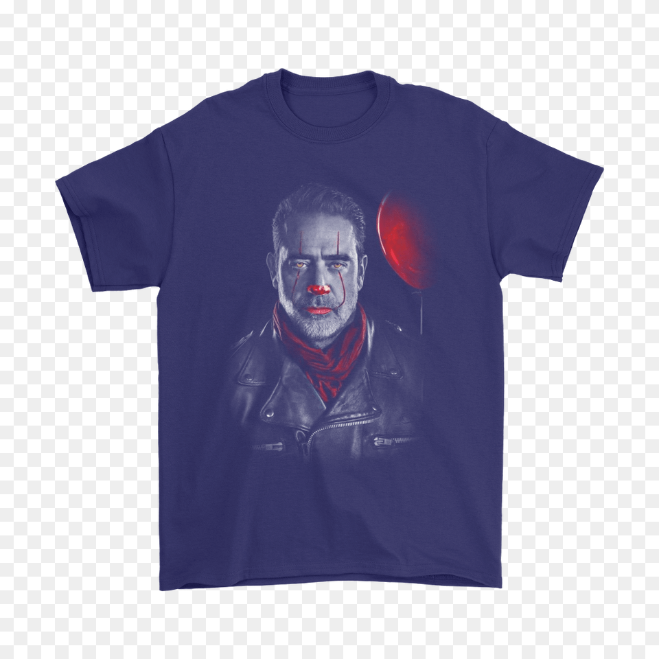 Negan The Walking Dead Pennywise It Stephen King Shirts Teeqq Store, Clothing, T-shirt, Adult, Male Png