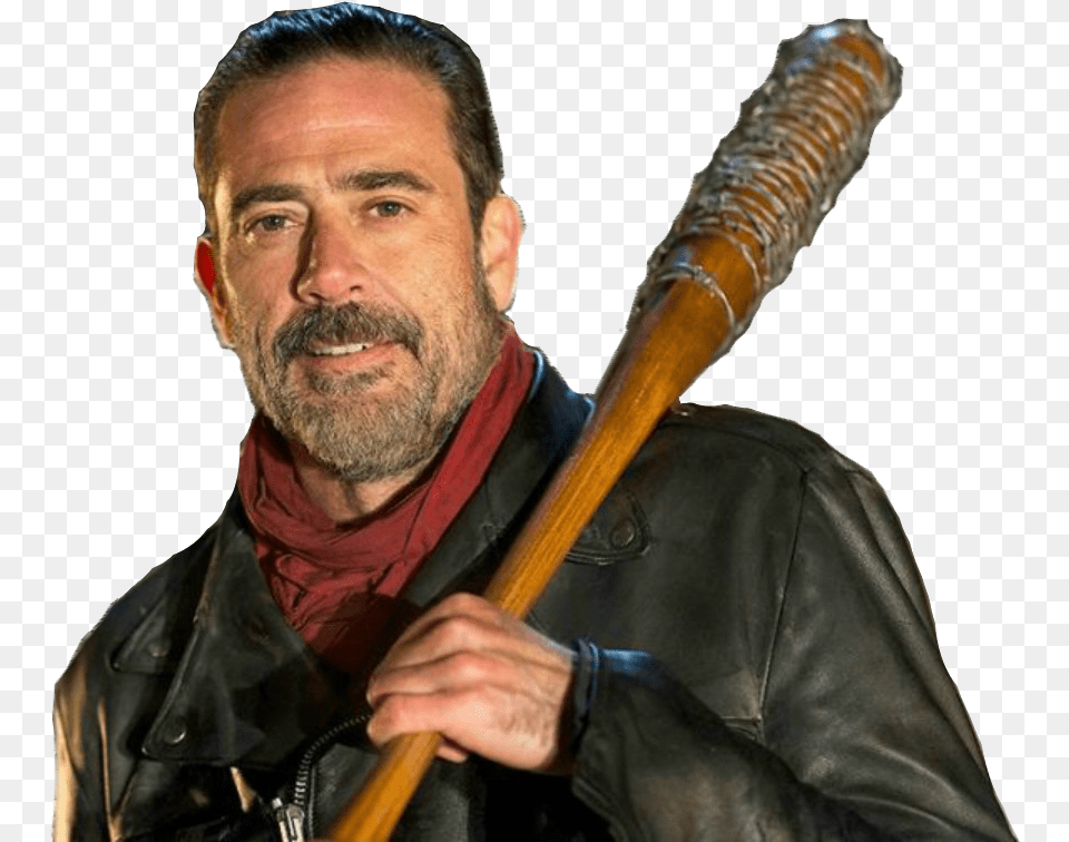 Negan Walking Dead Lucille, Jacket, Person, People, Clothing Free Transparent Png