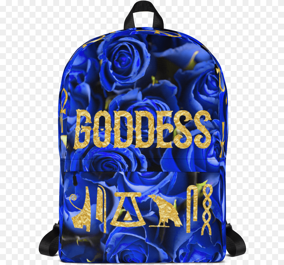 Negash Blue Rose Goddess Backpack Musical Backpack, Bag, Flower, Plant, Wedding Free Transparent Png