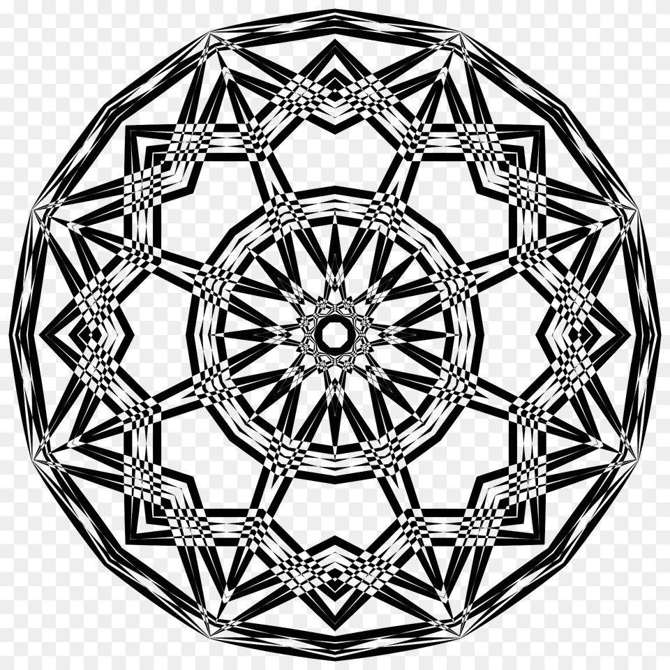 Negative Space Mandala Clipart, Sphere, Pattern, Machine, Wheel Png Image