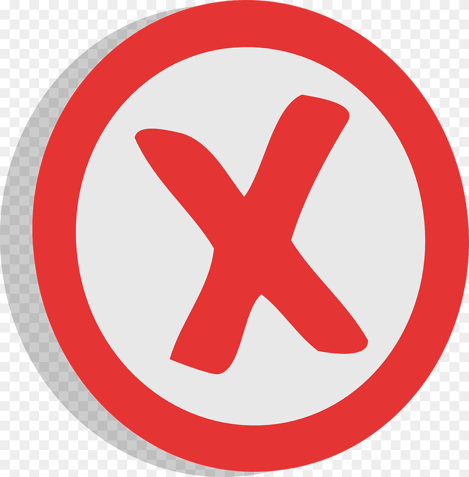 Negative X Unrelated Sign Choice Symbol Red Charing Cross Tube Station, Road Sign, Dynamite, Weapon Png Image