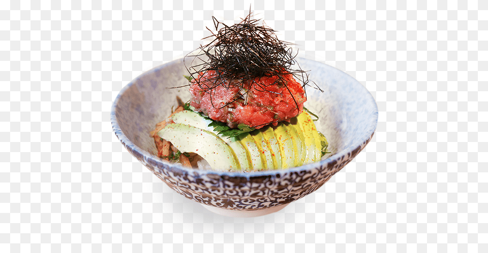 Negitoro Don Tartare Sashimi, Food, Food Presentation, Meal, Dish Png Image