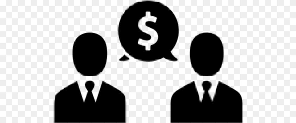 Negotiation Transparent People Talk Icon, Gray Png Image