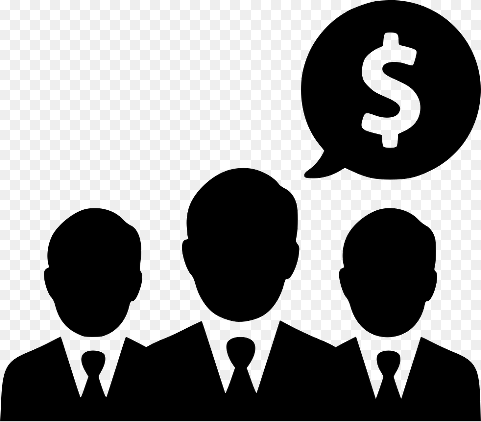 Negotiations Group People Businessmen Business Business Partners Icon, Person, Silhouette, Stencil, Crowd Png Image