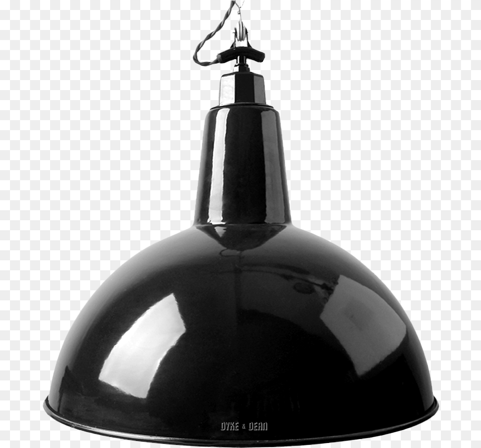 Negro Domo Xl Esmalte Sombra Vitreous Enamel, Lamp, Lampshade, Lighting Free Png Download