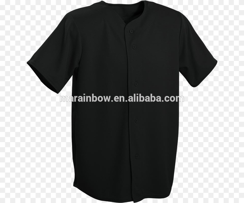 Negro Liso De Jersey De Bisbol De Encargo Al Por Mayor, Clothing, Shirt, T-shirt, Sleeve Free Png