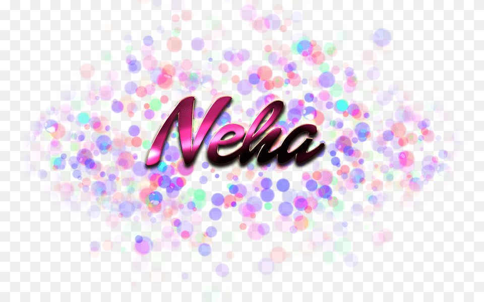 Neha Name Logo Bokeh, Art, Graphics, Paper, Purple Free Png Download