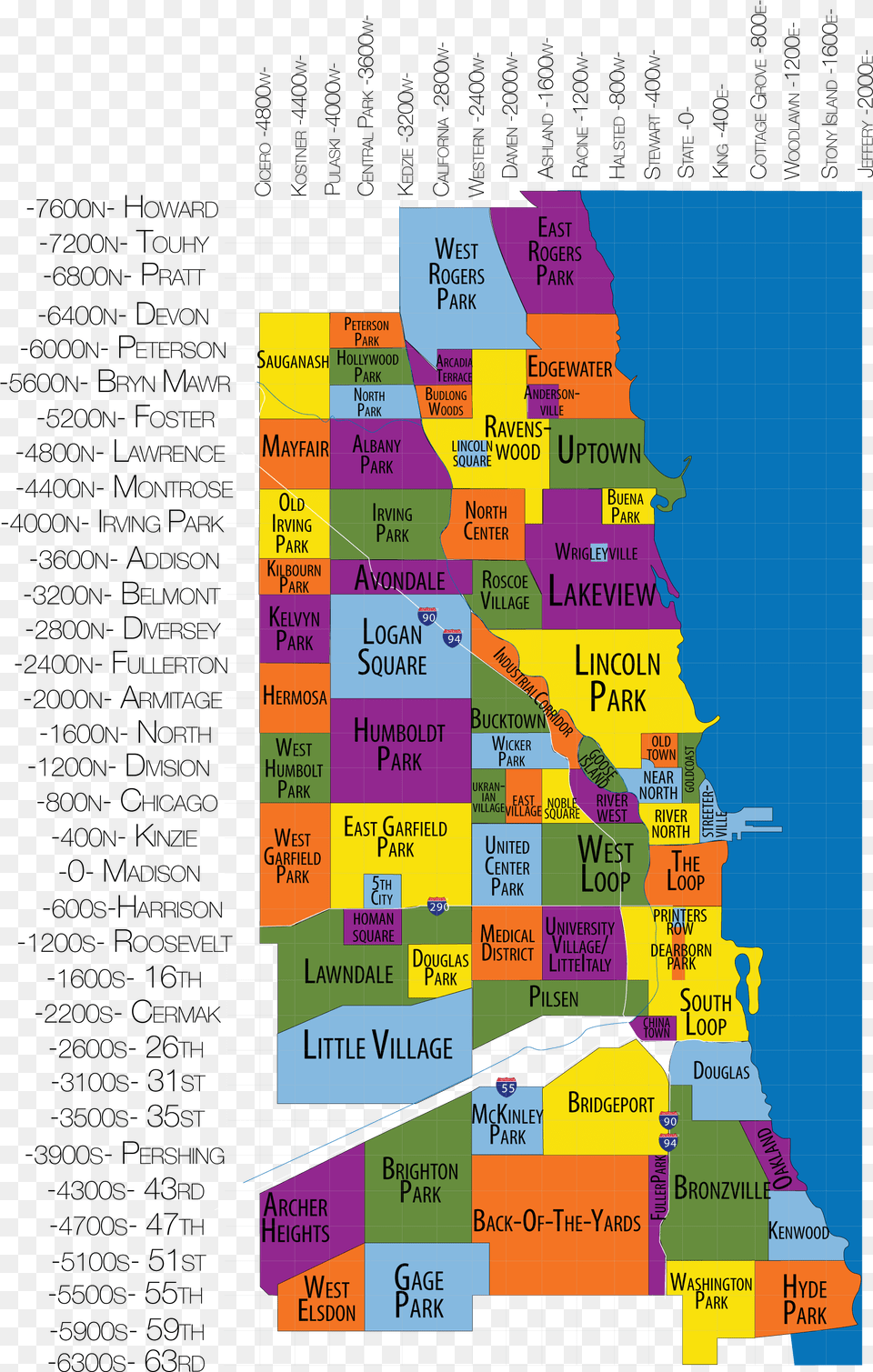 Neighboorhood Map Zoom 1 Web Chicago Neighborhood Map, Chart, Plot, Diagram, Dynamite Free Png