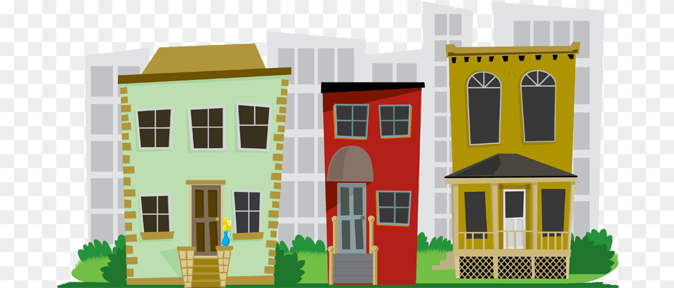 Neighborhood Clip Art, City, Villa, Housing, House Free Png