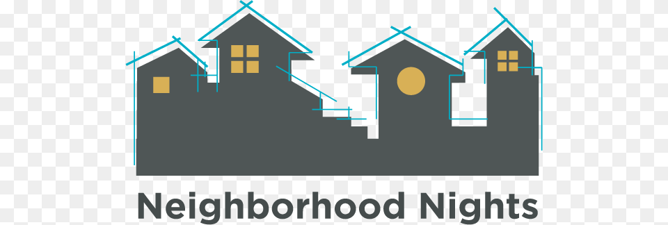 Neighborhood Nights Icon Neighborhood Icon, Outdoors, Night, Nature, Scoreboard Free Png