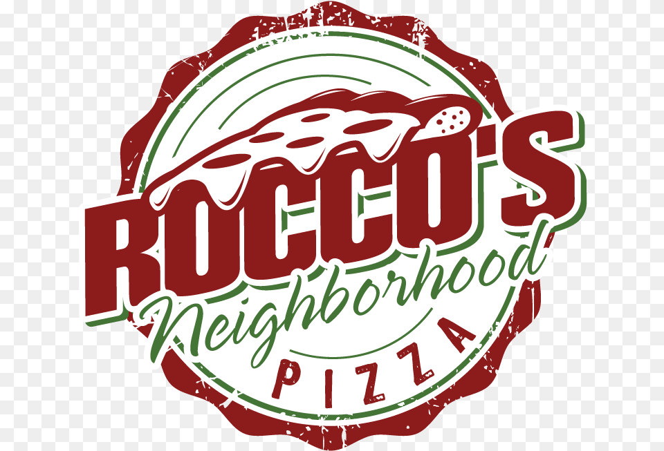 Neighborhood Pizza Logo Logo, Food, Ketchup, Text Free Transparent Png