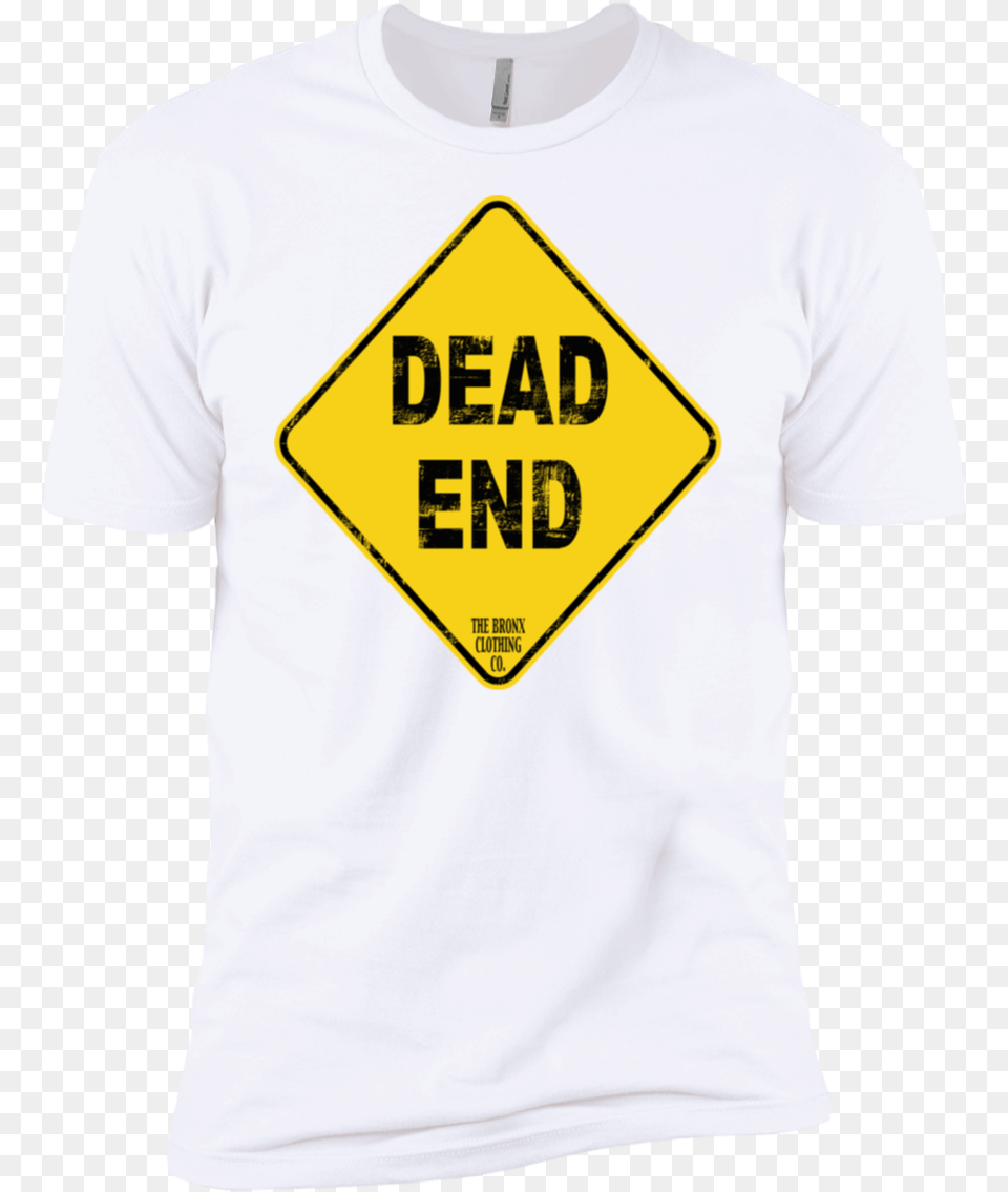 Neighborhood Series Tee Dead End Sign, Clothing, Symbol, T-shirt, Road Sign Free Png Download