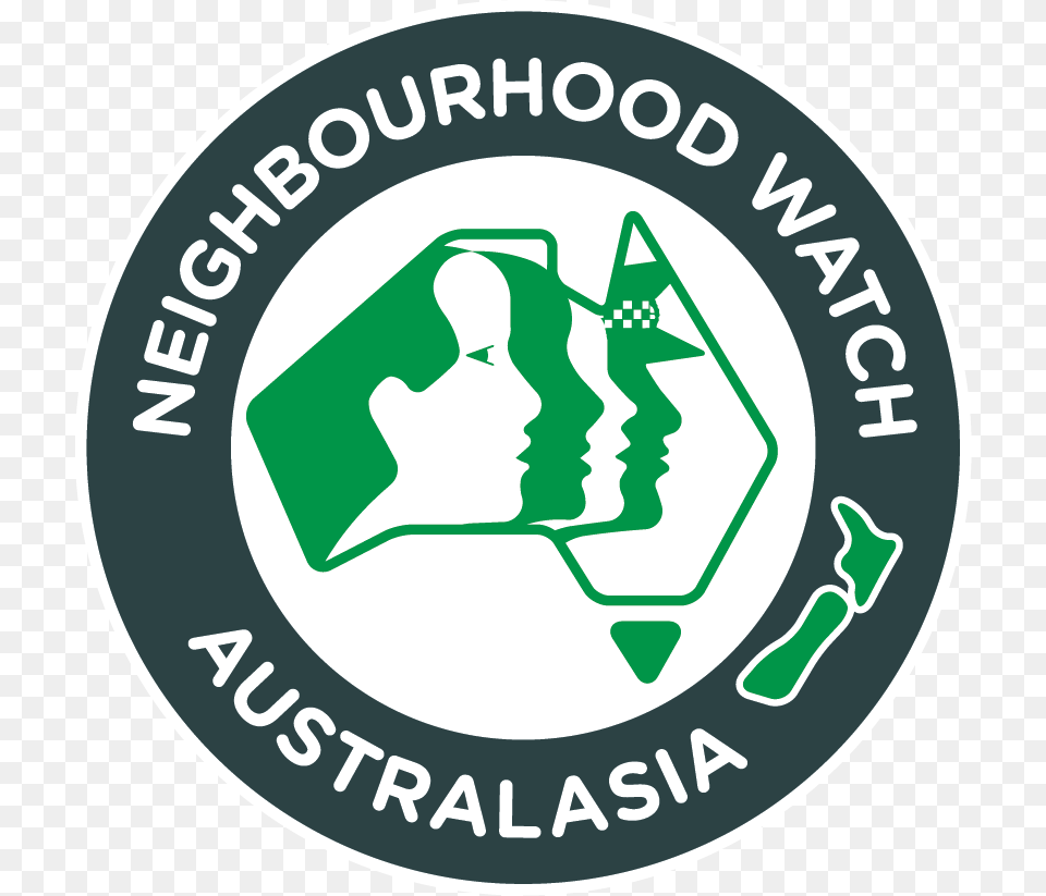 Neighbourhood Watch Australasia, Logo, Recycling Symbol, Symbol, Disk Free Transparent Png