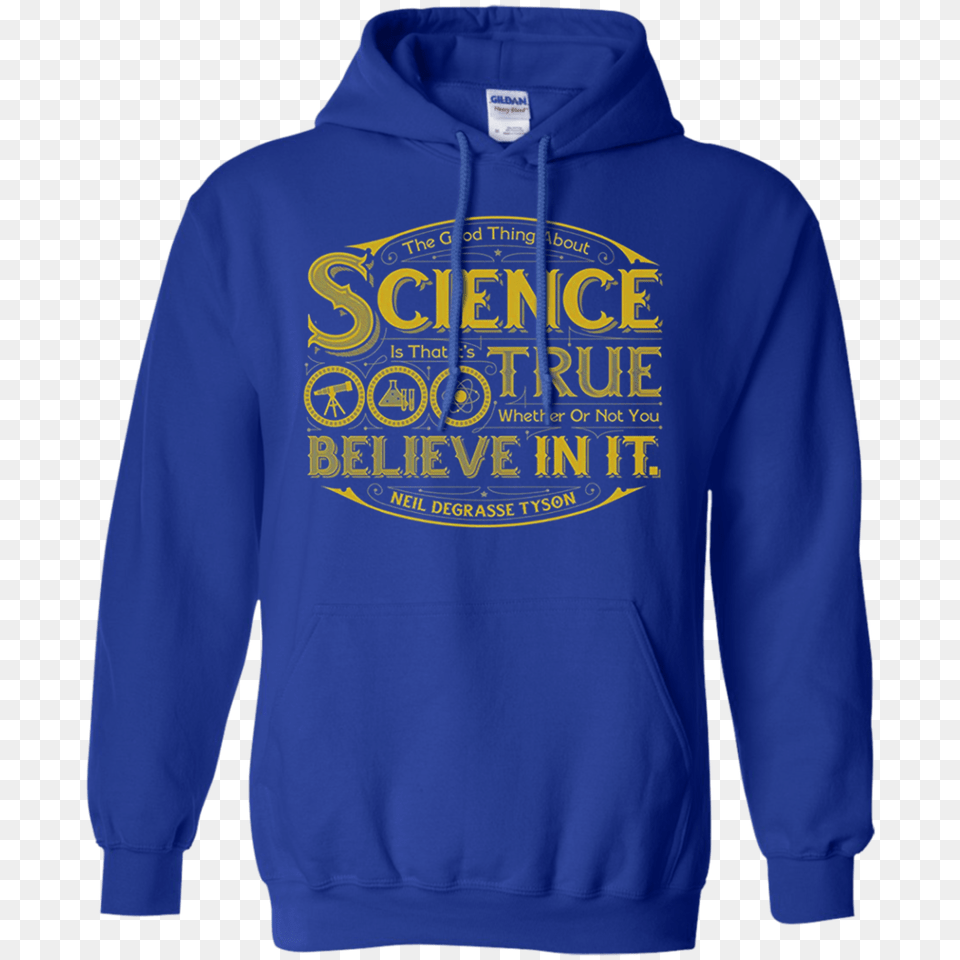 Neil Degrasse Tyson The Good Thing About Science T Shirt, Clothing, Hoodie, Knitwear, Sweater Png Image