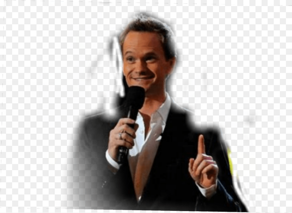 Neilpatrickharris Businessperson, Microphone, People, Hand, Finger Free Transparent Png
