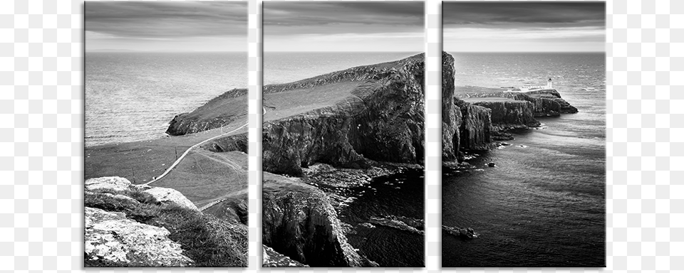 Neist Point 3 Panel Canvas Picture Isle Of Skye Neist Point, Art, Sea, Outdoors, Nature Free Transparent Png