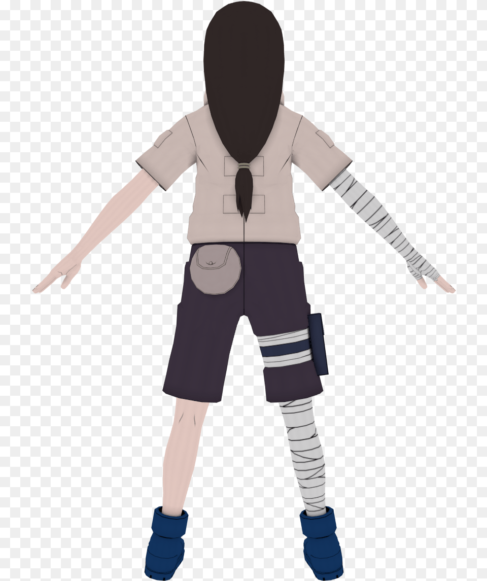 Neji Child Hinata Back, Clothing, Long Sleeve, Person, Sleeve Free Png