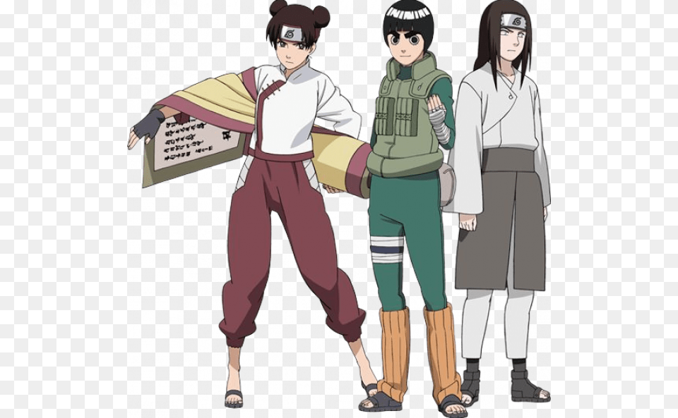 Nejileetenten Et Gai Rock Lee And Neji, Publication, Book, Comics, Person Png Image