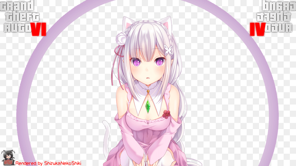 Neko Emilia Re Zero, Book, Comics, Publication, Baby Free Png