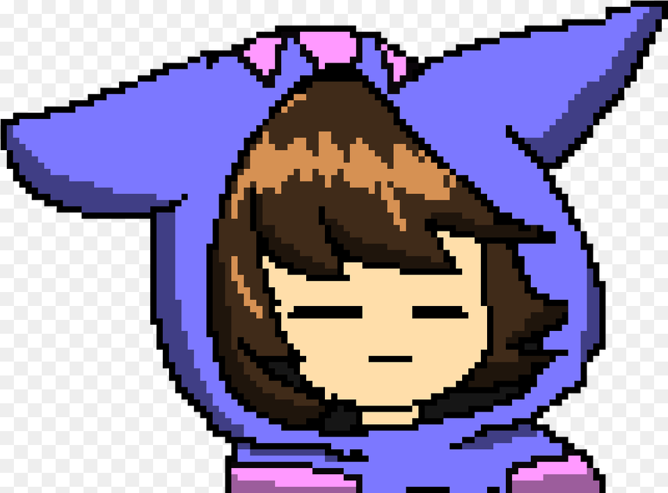 Neko Frisk Pixel Art, Clothing, Hood, Purple, Book Png