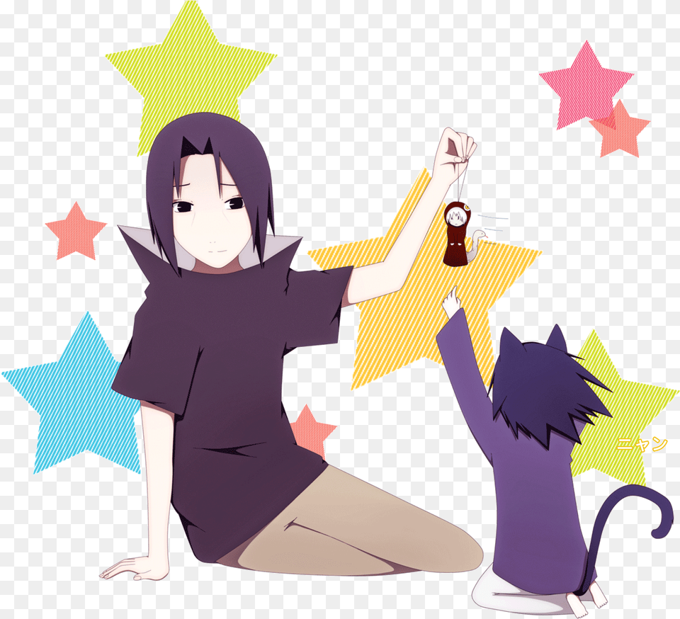 Neko Sasuke And Itachi Itachi Neko Art, Adult, Symbol, Star Symbol, Person Free Transparent Png