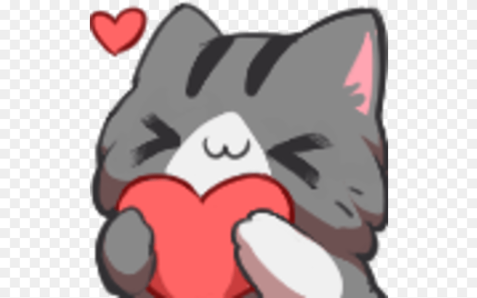 Neko Twitch Emotes Cat With Heart Emote, Baby, Person Png