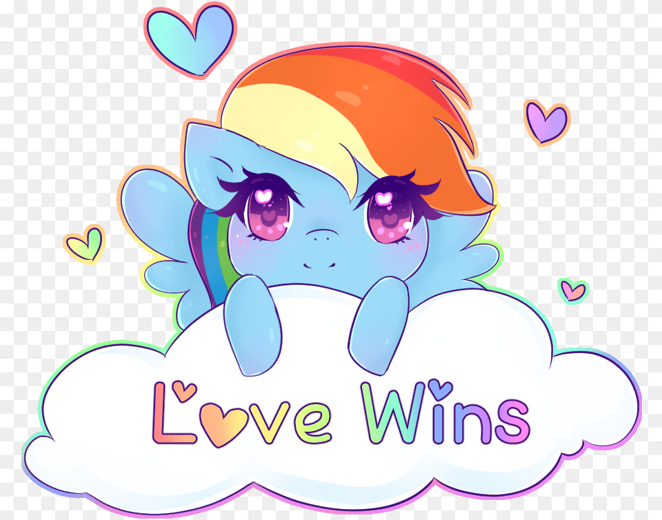 Nekocakeart Cloud Cute Gay Pride Heart Lovewins Cartoon, Art, Graphics, People, Person Png