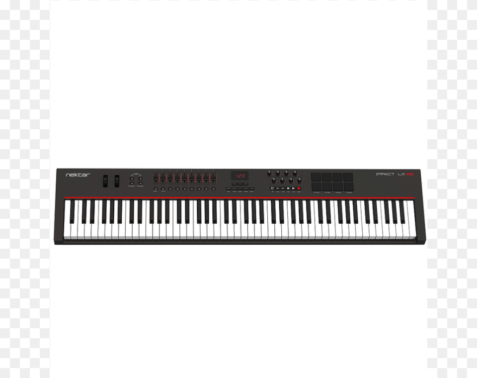 Nektar Impact Lx88 Midi Keyboard Musical Keyboard, Musical Instrument, Piano Png
