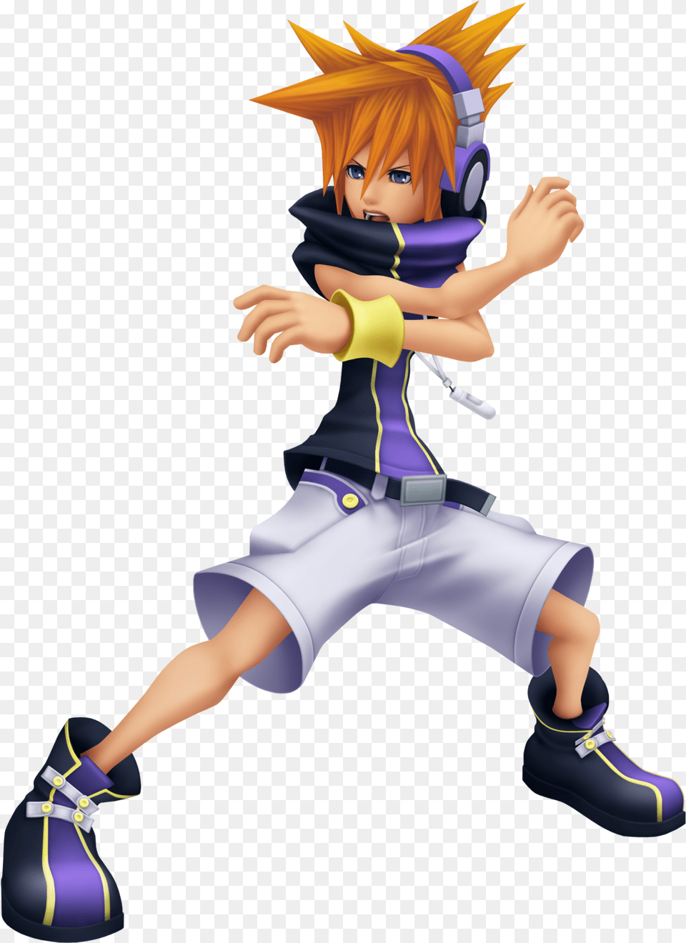 Neku Sakuraba Kingdom Hearts Dream Drop Distance Characters, Shoe, Publication, Footwear, Comics Png