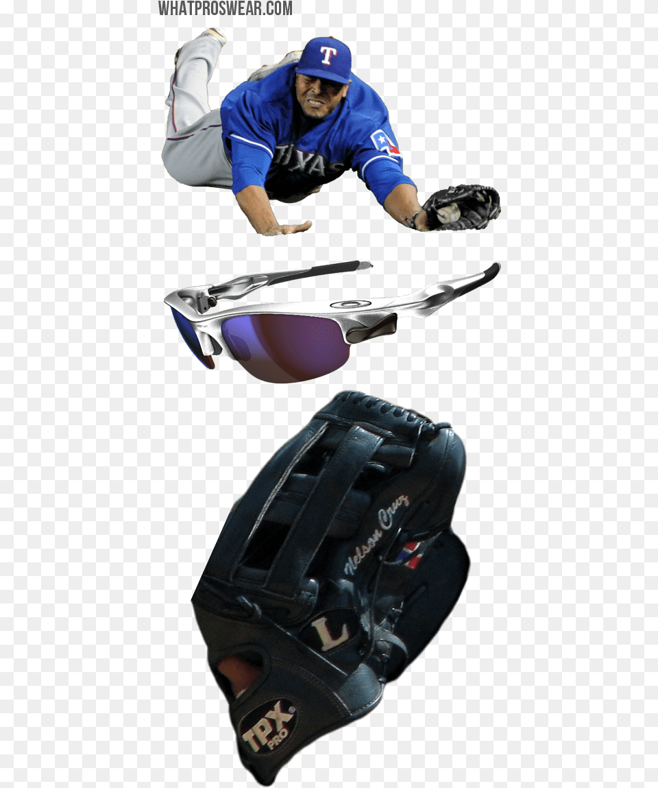 Nelson Cruz Glove Model Nelson Cruz Sunglasses Tpx Football Gear, Sport, Baseball, Person, Baseball Glove Png