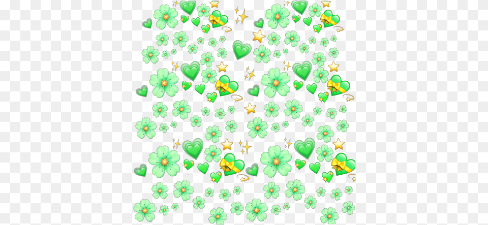 Nelsonmandela Green Heart Emoji Background, Pattern, Art, Floral Design, Graphics Free Png