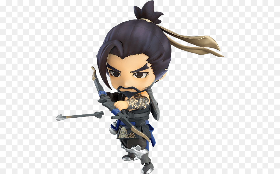 Nendoroid Overwatch Classic Skin Edition Fresh Figures Overwatch Hanzo Nendoroid, Baby, Person, Face, Head Free Png