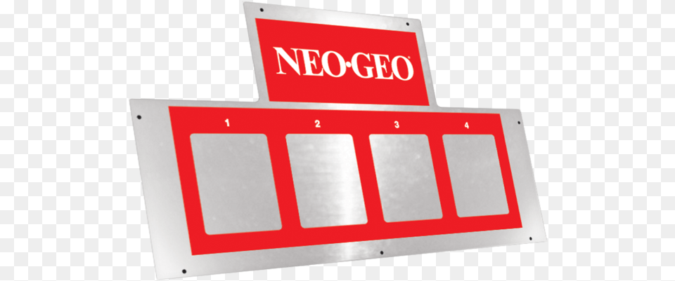 Neo Geo Mvs2 4 Marquee For Big Red Cabinet Neo Geo, Text, Sign, Symbol Free Transparent Png