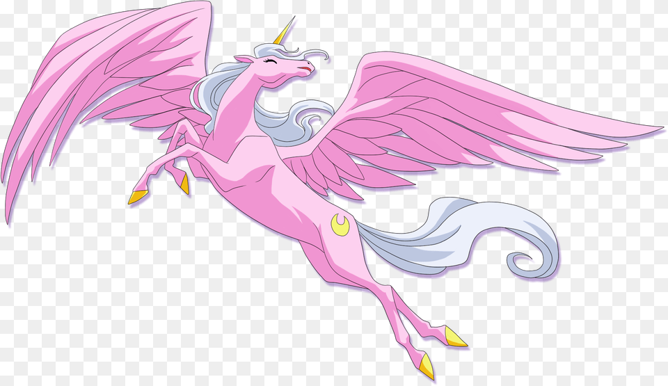 Neo Sailor Moon Sailor Moon Pegasus Flying, Animal, Antelope, Mammal, Wildlife Png Image