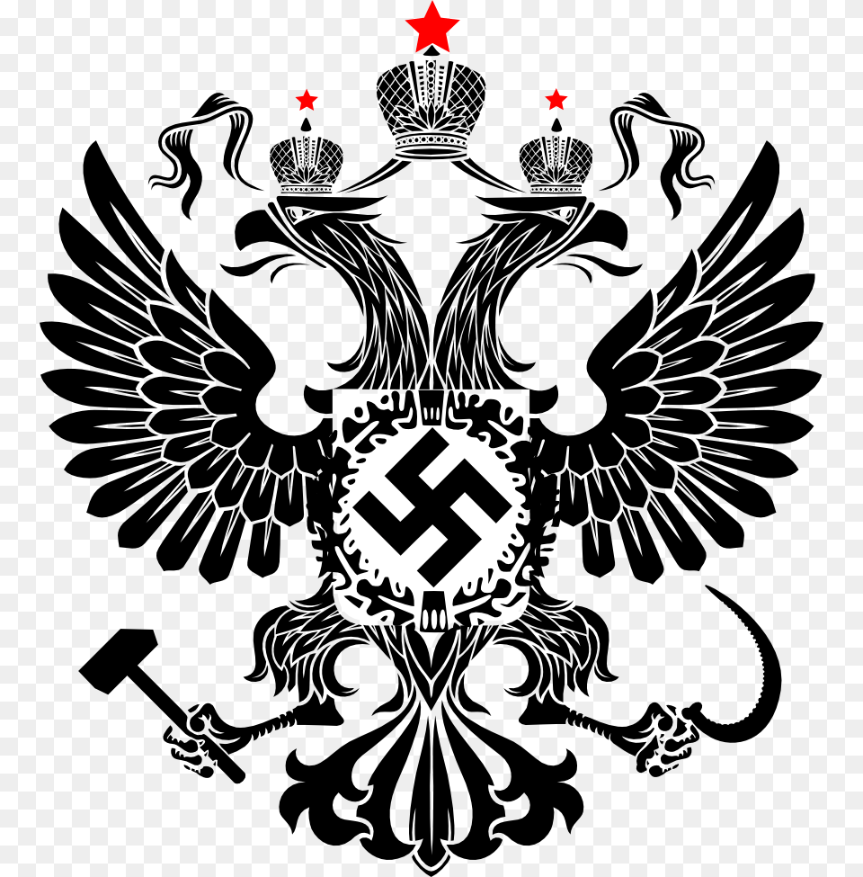 Neo Soviet Russian Eagle Russian Eagle Hammer And Sickle, Emblem, Symbol, Person Free Png