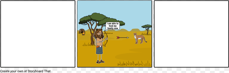 Neolithic Cartoon, Book, Comics, Field, Grassland Free Png Download