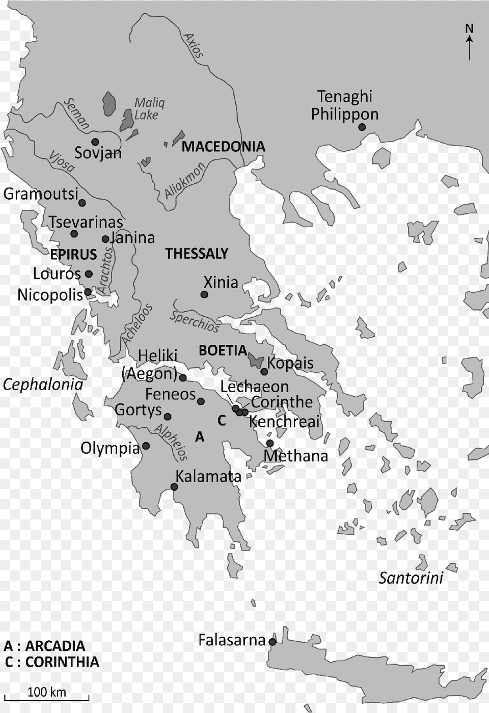 Neolithic Sites In Greece, Chart, Map, Plot, Atlas Free Transparent Png