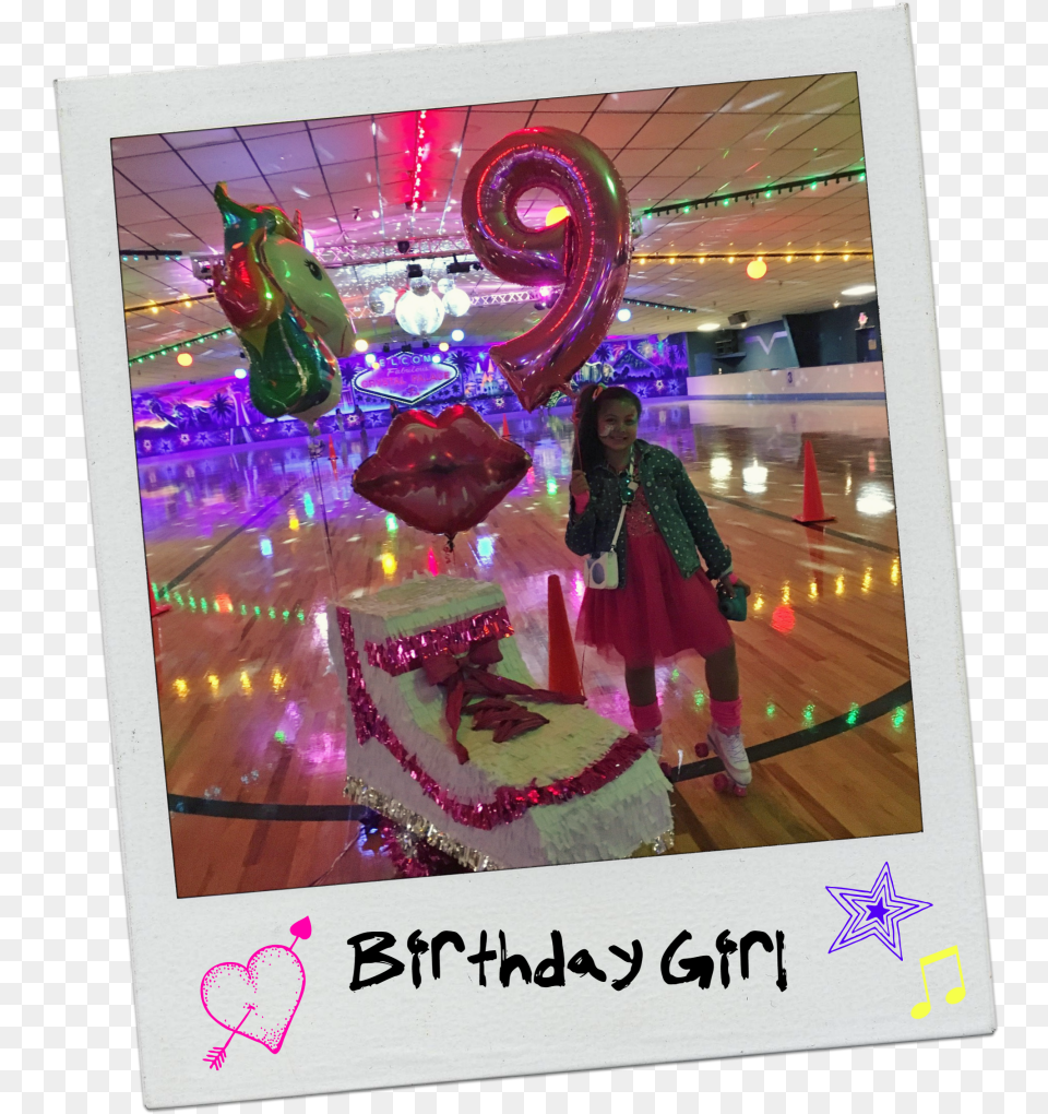Neon 80s Rollerskating Party Birthday Girl Roller Skating Birthday Party Ideas, Head, Food, Face, Dessert Png Image