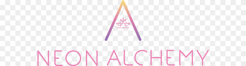 Neon Alchemy Triangle, Lighting, Logo Png